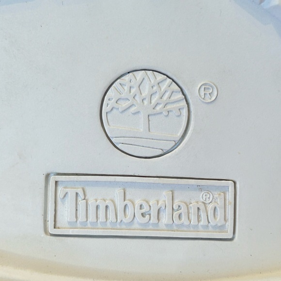 TIMBERLAND s9.5 ladies hiking boots-Worn once! Waterproof suede w/white soles - Picture 10 of 11